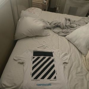 Off white temperature shirt